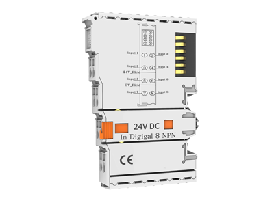 IR-L10-0800N插片式I/O，8通道NPN型数字量输入模块，体积小巧，便于安装