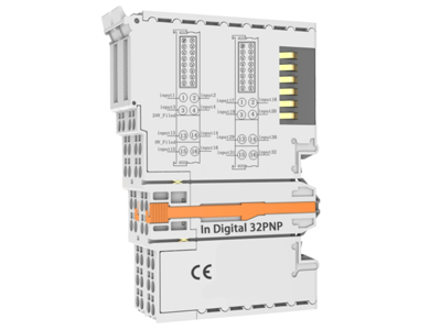 IR-L10-3200P插片式I/O，32通道PNP型数字量输入模块，体积小巧，便于安装