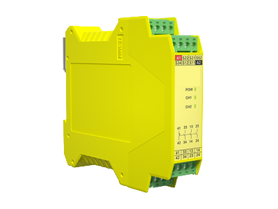 IR-SR3O1C-P具有3路NO(常开)安全输出触点和1路NC(常闭)辅助输出触点的安全继电器。它支持单，双通道操作，手动或自动复位，并具有内置检测故障的自诊断功能。IR-SR3O1C-P是一款适用于PNP型安全光栅输入，急停按钮，安全门控开关。