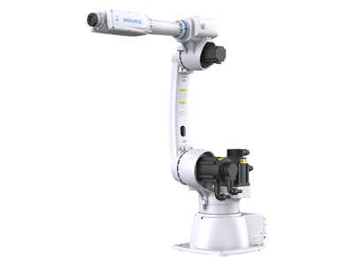 IR-R10系列六关节机器人最大臂长可达1422mm，最大负载可达10kg，具有结构紧凑、轻巧、柔性化高、重复定位精度高、运动速度快等特点。配备高防护IRCB500系列控制系统，具有很强的易用性和可靠性，凭借机器人专用电机和控制器，提供高性价比解决方案。可应用于搬运、机床上下料、涂胶、去毛刺、打磨抛光、焊接等领域。